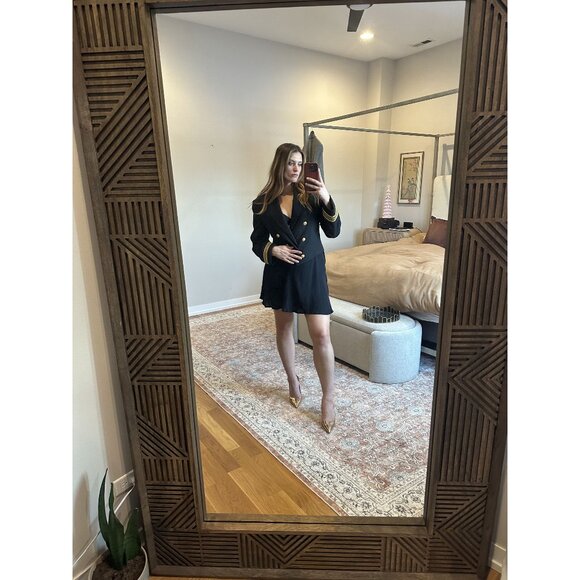 Black Sailor-Inspired Blazer with Gold Accents Men’s Estimated Size 42 – Nautica - Picture 4 of 8